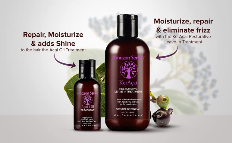 Amazon Series Acai Oil Treatment -59ml | Anti-Frizz | Omega 6-9 | Sulphate Free | All Hair Types | Hair Sunscreen